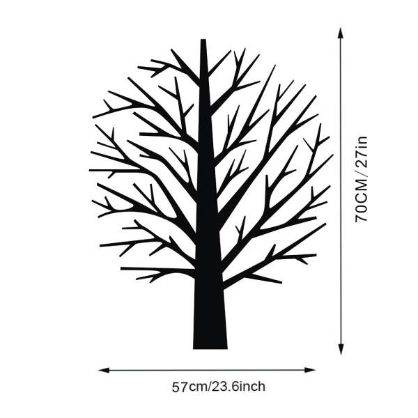 Large black tree wall sticker living room bedroom children's roo