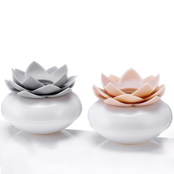 Bomullsrondellshållare i Lotusform, 2-pack, Bomullsrondellshållare, Till