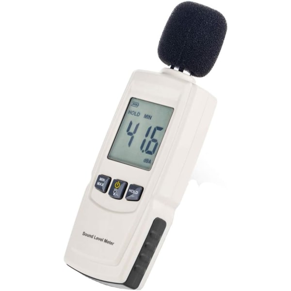Digital Lydnivåmåler Desibel Tester 30-130dB(A) Område, Lyd