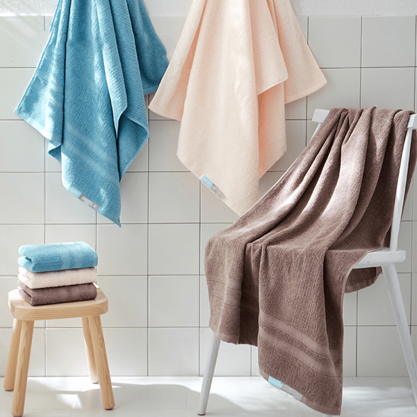 Lyxpaket med 3 badlakan i 100% egyptisk bomull, supersoft handduk
