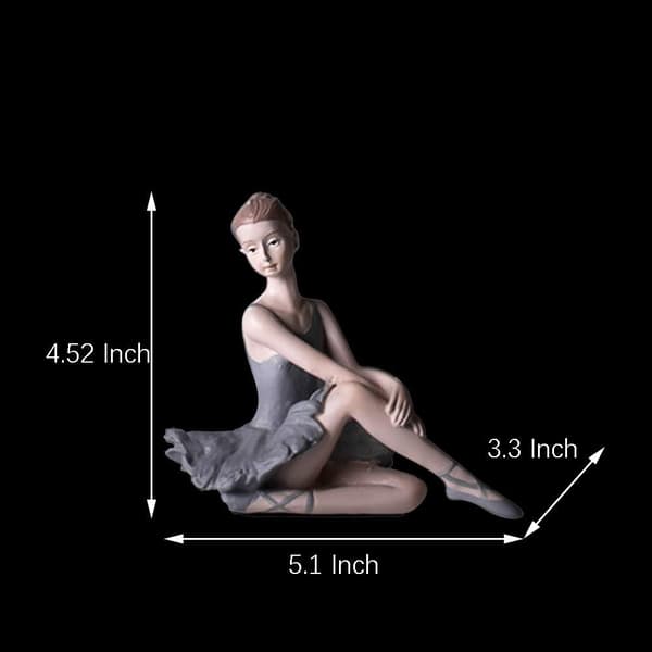 Ballerina-jentefigurer, Ballettdanserstatuett, Kunstskulpturfigur