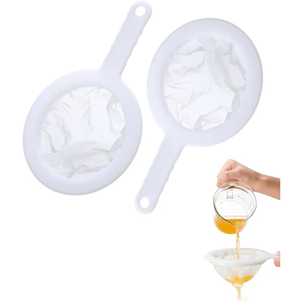 2 Stykker Nylon Sigter - Vinfilter, Nylon Mesh Sigter - Fo