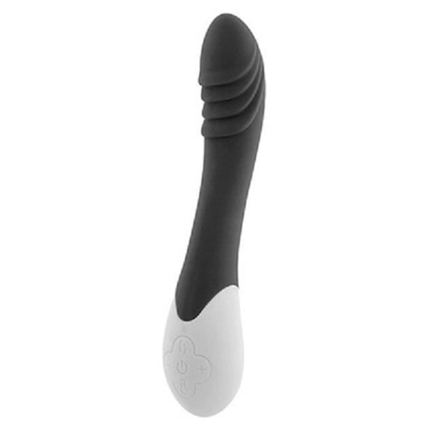 CONDOMSCO - Svart G-Spot Vibrator i böjd silikon