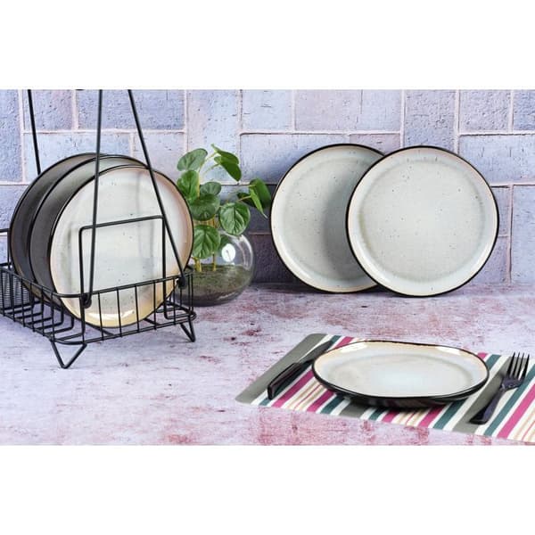 Assiette IRIS Ø21,5cm - 6 stk - Hvid ivore Vit