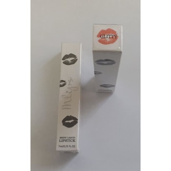 Mlips Lot 2 Intensiivisesti kiiltävä huulipuna GLITTY 7 ml mansikkatuoksu