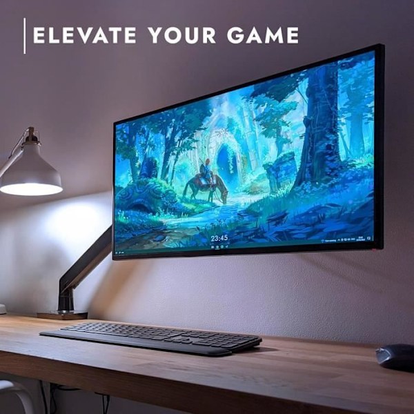 Ergonominen Teline - YLEINEN - MX450 - 24-40 tuuman näytöille - Korkeussäädettävä - VESA 75/100mm