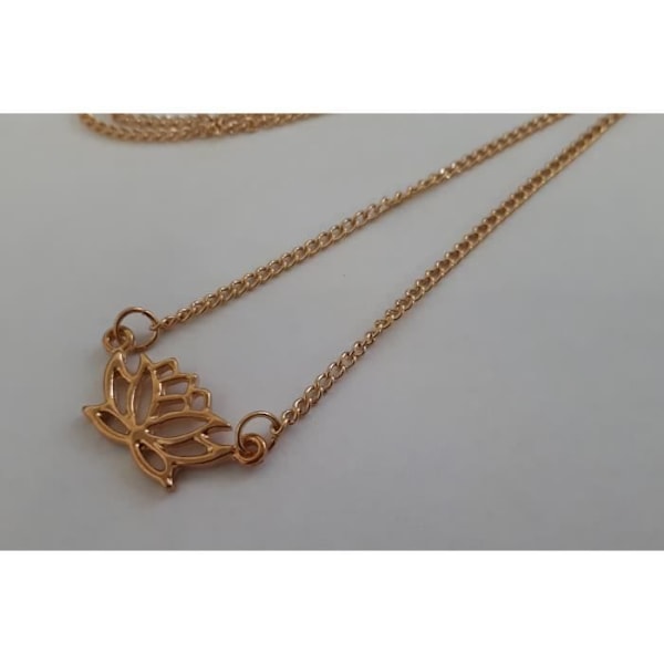 Collier Lotus 45 cm Farve Guld