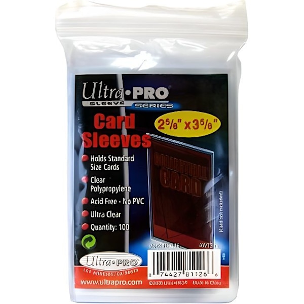 ULTRA PRO - Pakke med 100 Store Safe Soft Sleeves til samlekort