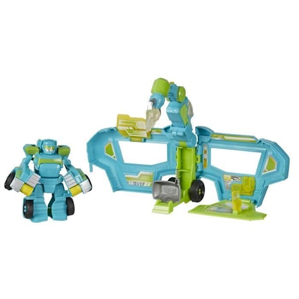 Figurine Transformers Playskool Rescue Bots Academy - Robot Redder Hoist og Elektronisk Trailer på 11 cm Hissa
