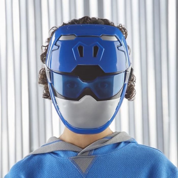 Power Rangers Beast Morphers - Maski Sininen Ranger - Pukukotelo Blå Ranger