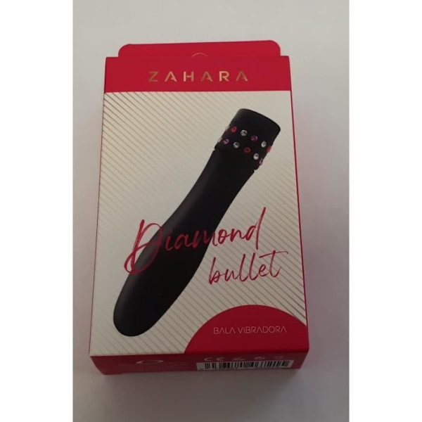 ZAHARA DIAMOND BULLET Mini vibraattori musta seksilelut säädettävä nopeus