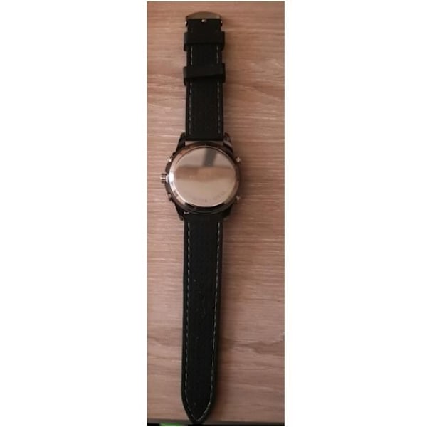 REJSENDE MONTRE Mand, digital Silikonearmbånd Sort