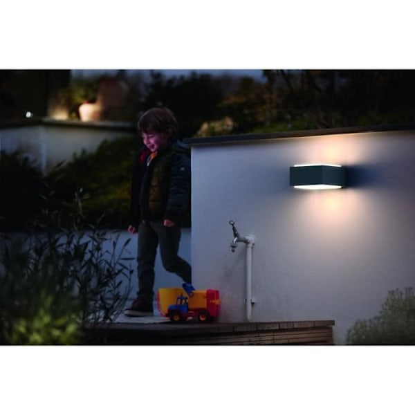 Philips myGarden Hedgehog væglampe - Antracit - 1x42W - LED - Udendørs Kolgrå