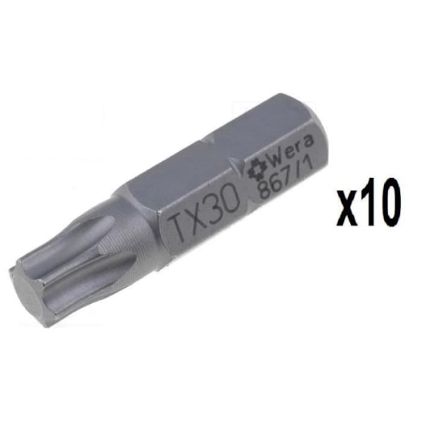 WERA 10 kpl 867/1 Z TX W 30x25 mm Tuotenro 05066475001