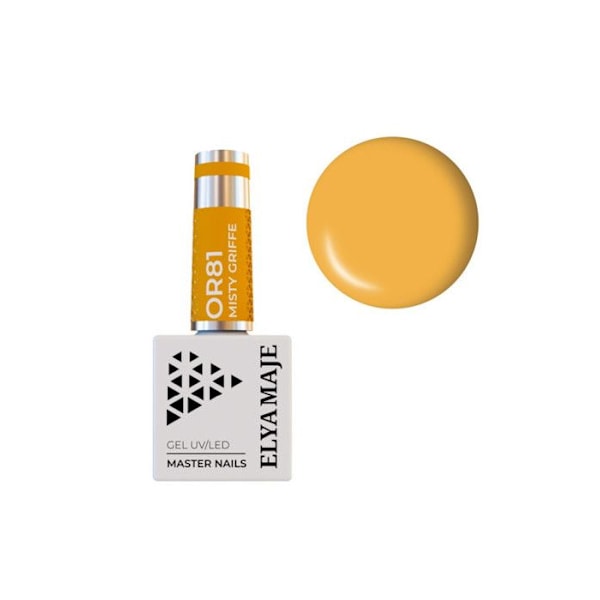 ELYAMAJE VERNIS UV OR81 MISTY GRIFFE 8 ml gel uv för naglar orange