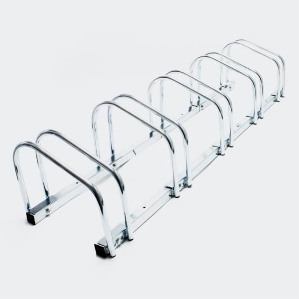 Golvställ för 5 cyklar 158x400x24cm i galvaniserad metallcykel - 52103