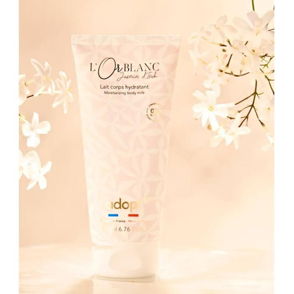 ADOPTERA - L'Or Blanc Lait kropp 200 ml Jasmin D'Inde