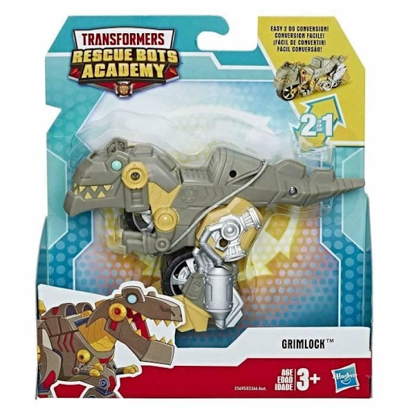HASBRO Transformers Rescue Bots Academy Robot Secouriste Grimlock 2 I 1 11 Cms