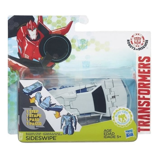 HASBRO Transformers Robot i förklädd Robotattack Blizzard SideSwipe Rare Collector