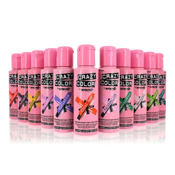 Semi-permanent färgning - Renbow - Crazy Color 69 - Grafit - 100ml - Alla hårtyper Grafit