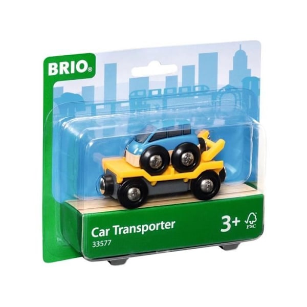 BRIO World Wagon Car Transport med Rampe - Ravensburger - Blandet fra 3 år Grön