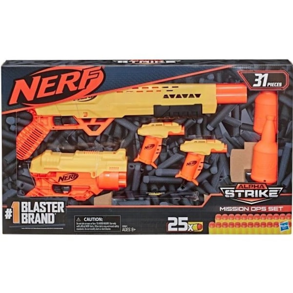NERF - Alphastrike - Missionsæt med 31 dele, herunder 25 pile