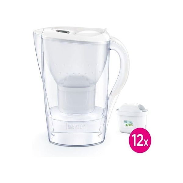 BRITA Bordvandfilter Marella 2,4 L med 12 Maxtra Pro