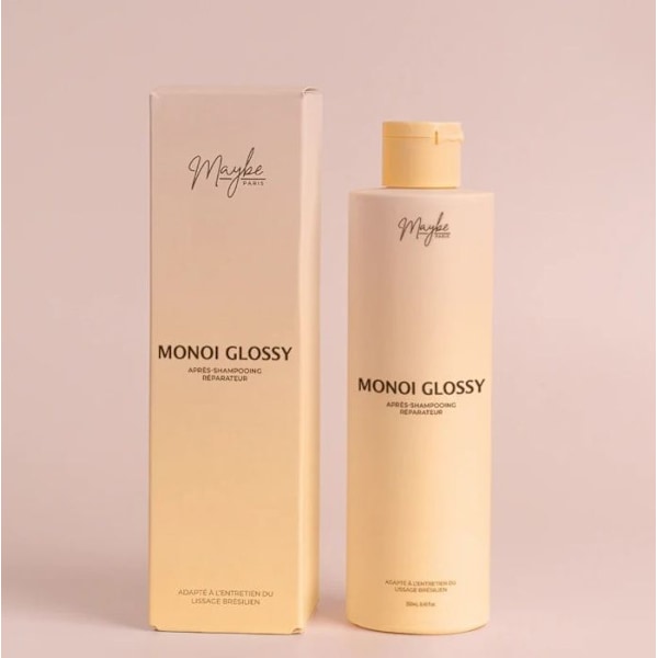 MAYBE MONOI GLOSSY Efter Shampoo reparation naturlig 250 ml