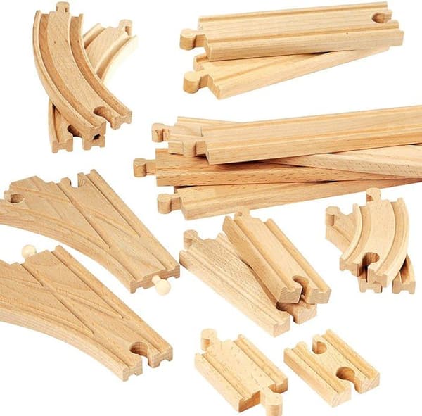 Intermediate Evolution Box 16 Rails - BRIO - 33402 - Puinen junarata yli 3-vuotiaille lapsille Gul