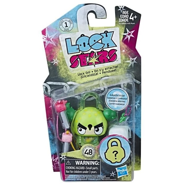 Hänglås Minifigurer att samla - HASBRO - LOCK STARS Series 1 - Kaktus - Blandat - Från 6 år Kaktus