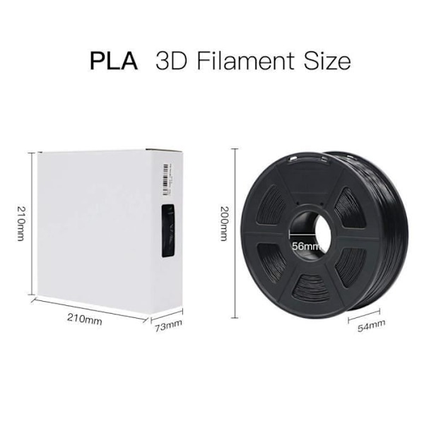 ANYCUBIC Filament PLA 1,75 mm, 3D Tulostus Filamentti PLA Filamentti 3D Tulostimelle & 3D Kynälle PLA, Valkoinen