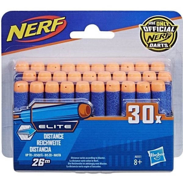 Paket med 30 officiella Nerf Elite Dart - NERF - Refill - Foam Dart Gul
