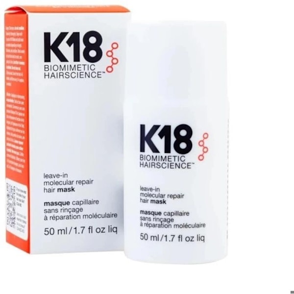 K18 HAIR Leave-in Molecular Repair Hair Mask Masque capillaire utan sköljning med molekylär reparation 50 ml
