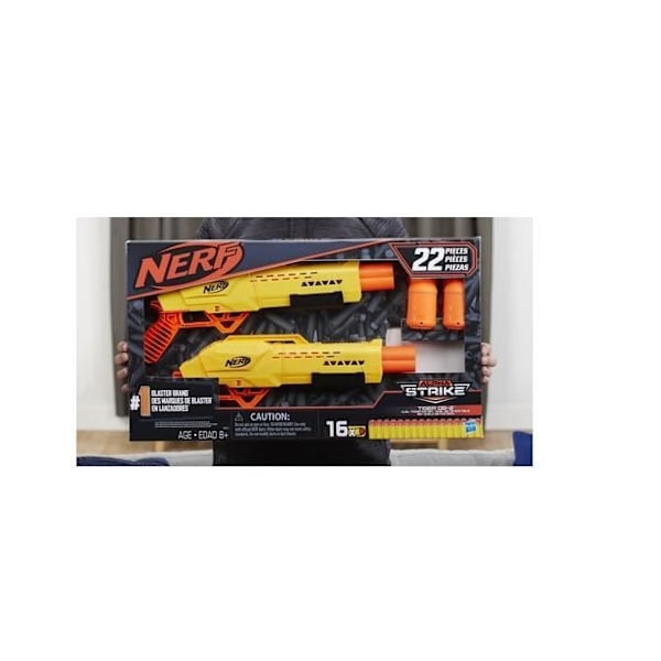 HASBRO Nerf Alphastrike - Tiger DB2 - 2 Kaksinuolta Pistoolia + 16 Nuolta