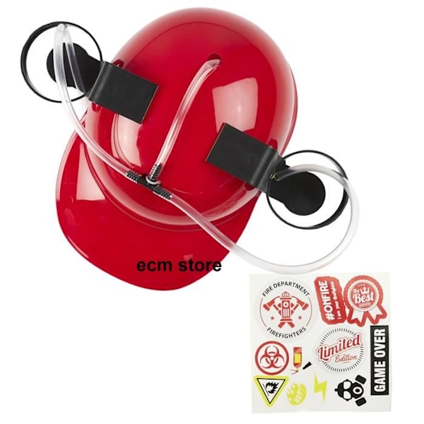 MISTER GADGET ANTI TØRSTE HOVEDHOLDER OG RØDE STICKERS drikkespil