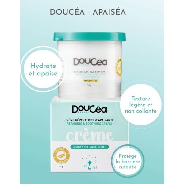 APAISEA lugnande skyddande ansiktskräm - Känslig eller ömtålig hud DOUCEA FACE MOISTURIZING refill