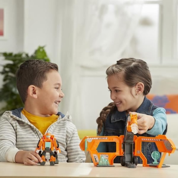 Figurine Transformers Playskool Rescue Bots Academy - Robotredder Wedge og 11 cm elektronisk trailer Kil + trailer