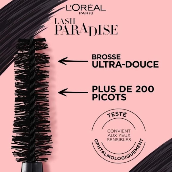 L'Oréal Paris Mascara Lash Paradise Intense Black Intens sort