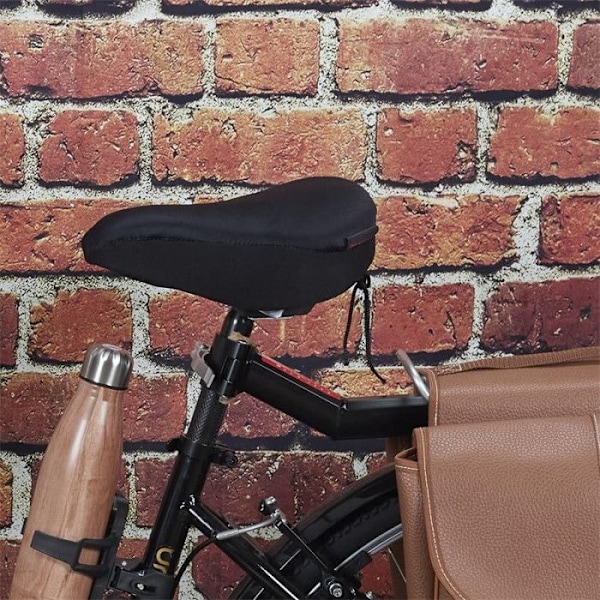 Cykelsædeovertræk - Paris Pris - Universel - Gel - Sort - 18cm Svart