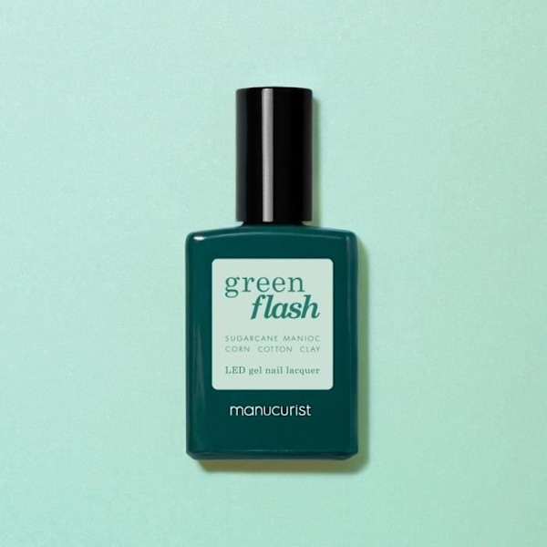 MANUCURIST GREEN FLASH Mint- 15ml Puoli-pysyvän vihreä kynsilakka