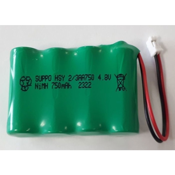 1 kpl Akku SUPPO HSY 2/3AA750 4.8V NiMH 750 mAh 2322 lisävaruste mallintamiseen RC-autoille ja roboteille