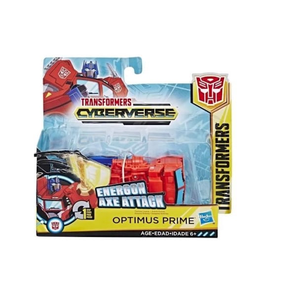 TRANSFORMERS CYBERVERSE - ROBOTHANDLING 2 I 1 OPTIMUS 12CM