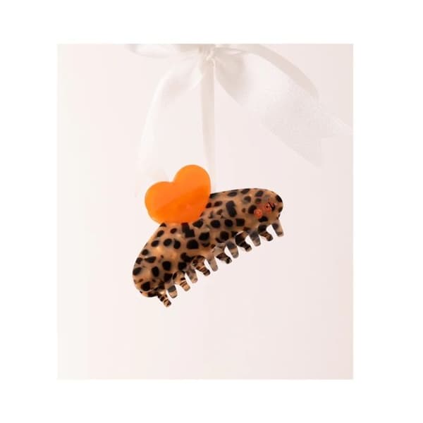 gigi Pince cœur tangerine håraccessoar 1 st 7.5 cm