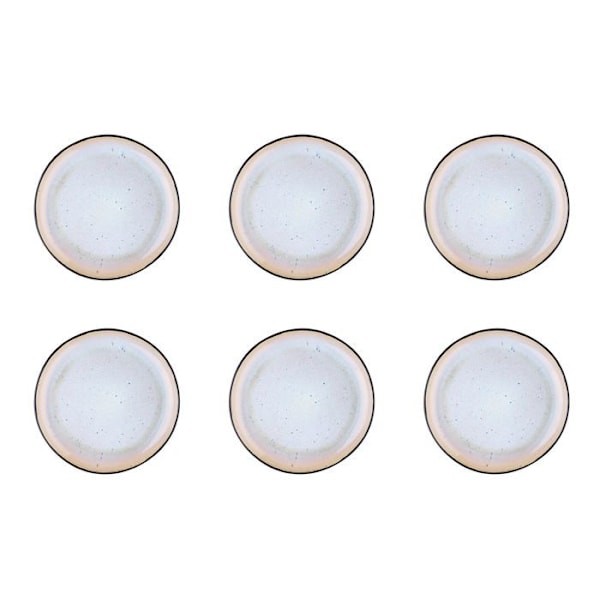 Assiett IRIS Ø21,5cm - 6 stycken - Vit ivory Vit