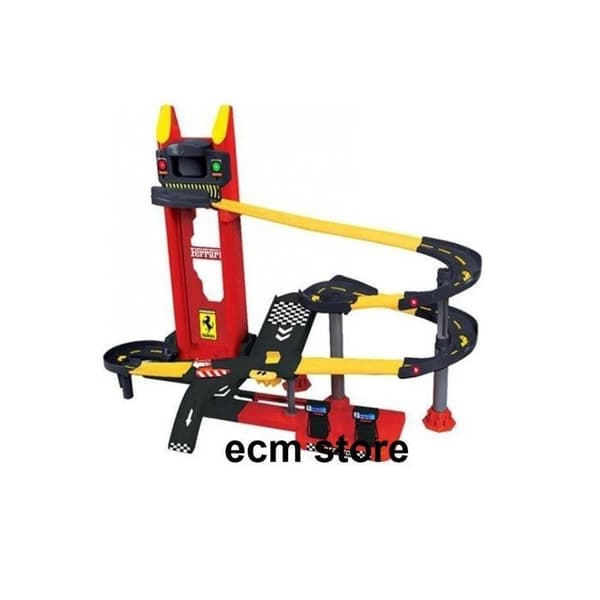 Bburago FERRARI EVOLUTION ELEVATOR SÆT parkeringsstation miniature elevator bil bane løb legetøj spil