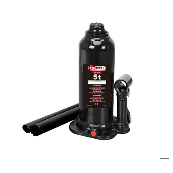 Hydraulinen pullo tunkki - KSTOOLS - 5T - Teräs - Musta Svart