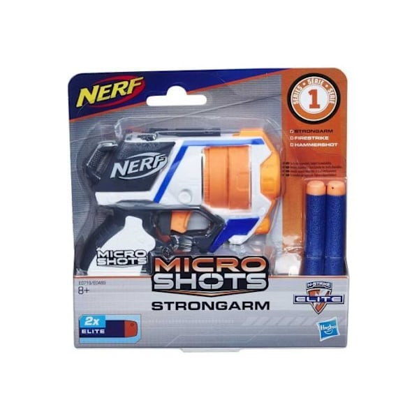 NERF N-STRIKE MICRO SHOT STRONGARM utomhus leksak skum pilpistol
