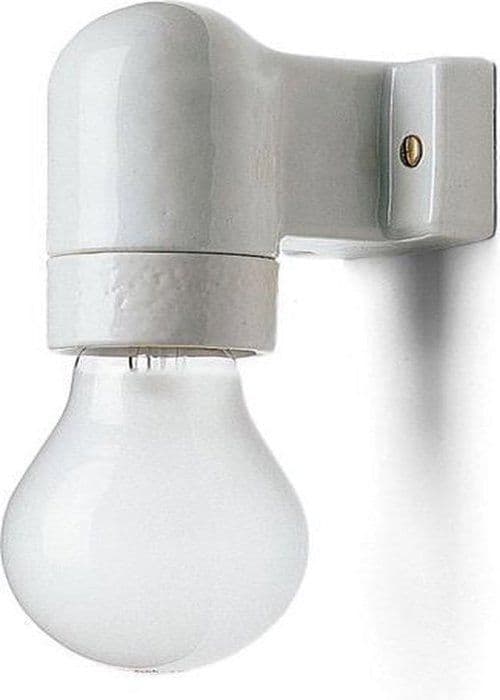 Væglampe - Modeste - Porcelæn - Grå - E27 - Moderne Design