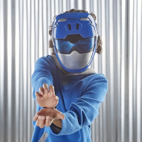 Power Rangers Beast Morphers - Maski Sininen Ranger - Pukukotelo Blå Ranger