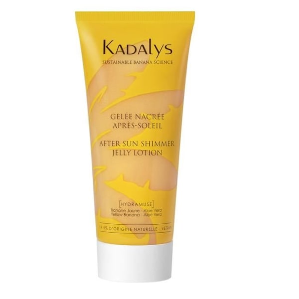 KADALYS Perlemorm Geléefter-Sol med Gul Banan Glitteret Kropgelé 100 ml